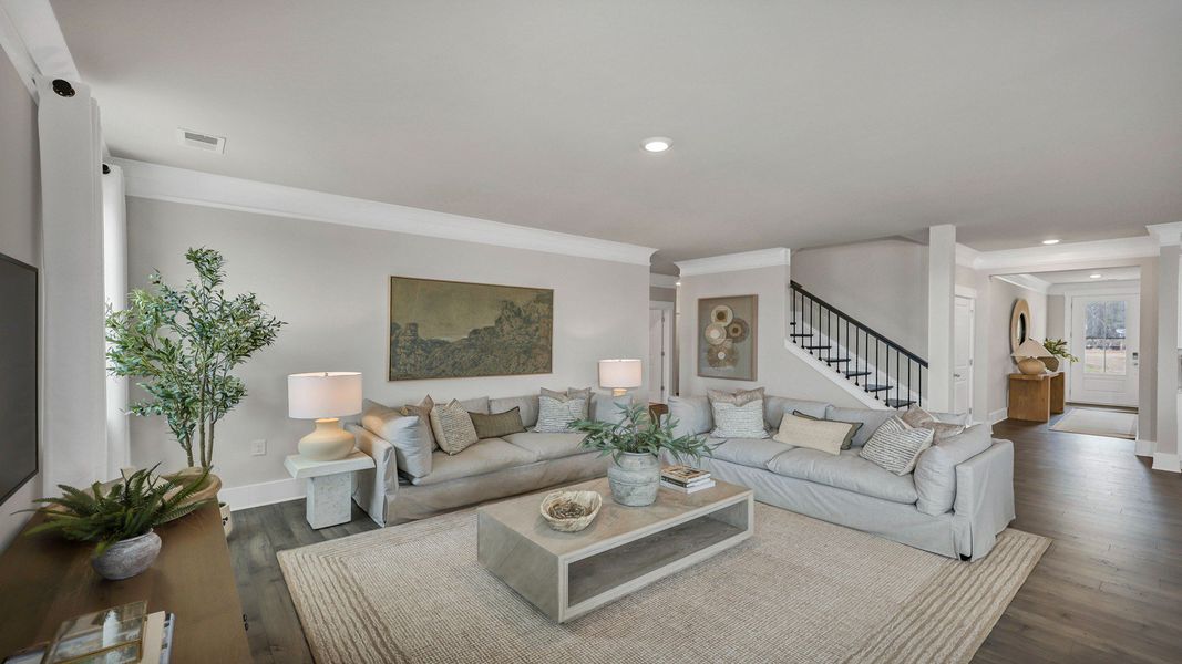 Furnished interior in a model home at Livingston Woods in Irmo (Image 24). Furnished interior in a model home at Livingston Woods in Irmo (Image 24).