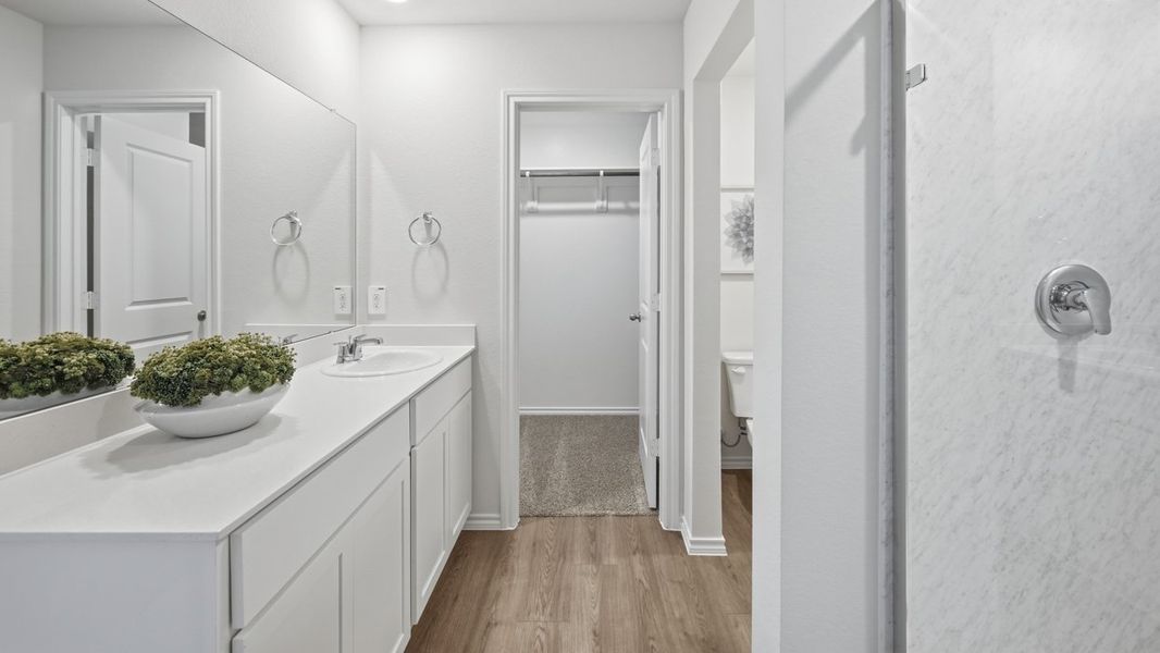 Furnished interior in a model home at Sanger Circle in Sanger (Image 44).