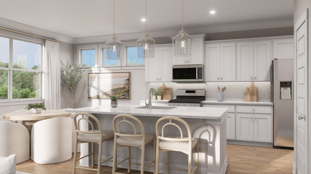 Furnished interior in a model home at Rivers Reach in Yemassee (Image 6). Furnished interior in a model home at Rivers Reach in Yemassee (Image 6).