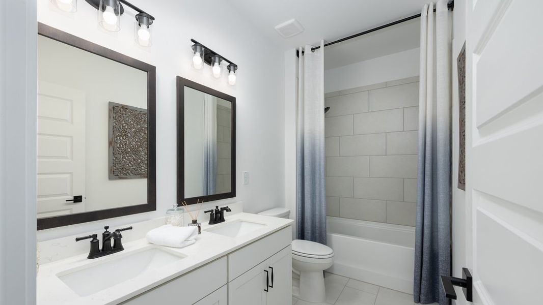 Furnished interior in a model home at The Village at Sandy Plains in Marietta (Image 42).