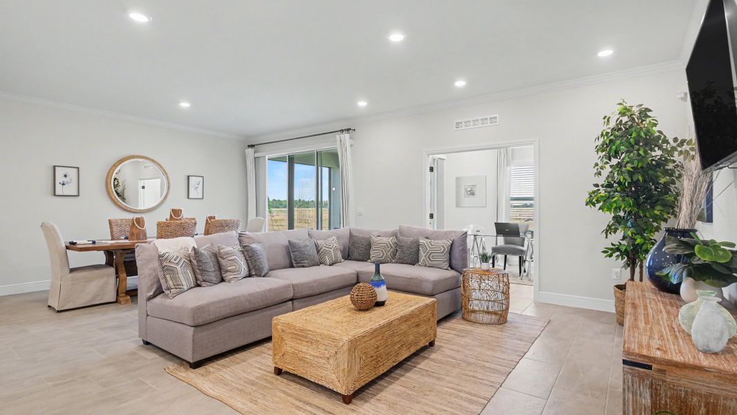 Furnished interior in a model home at Cape Coral in Cape Coral (Image 6).