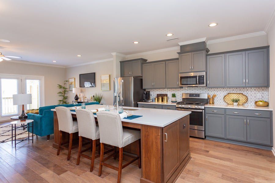 Furnished interior in a model home at Myers Point in Morrisville (Image 20). Furnished interior in a model home at Myers Point in Morrisville (Image 20).