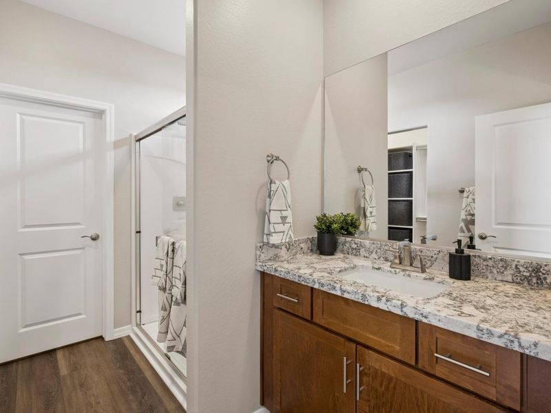 Furnished interior in a model home at Senator Cottages in Prescott (Image 5).