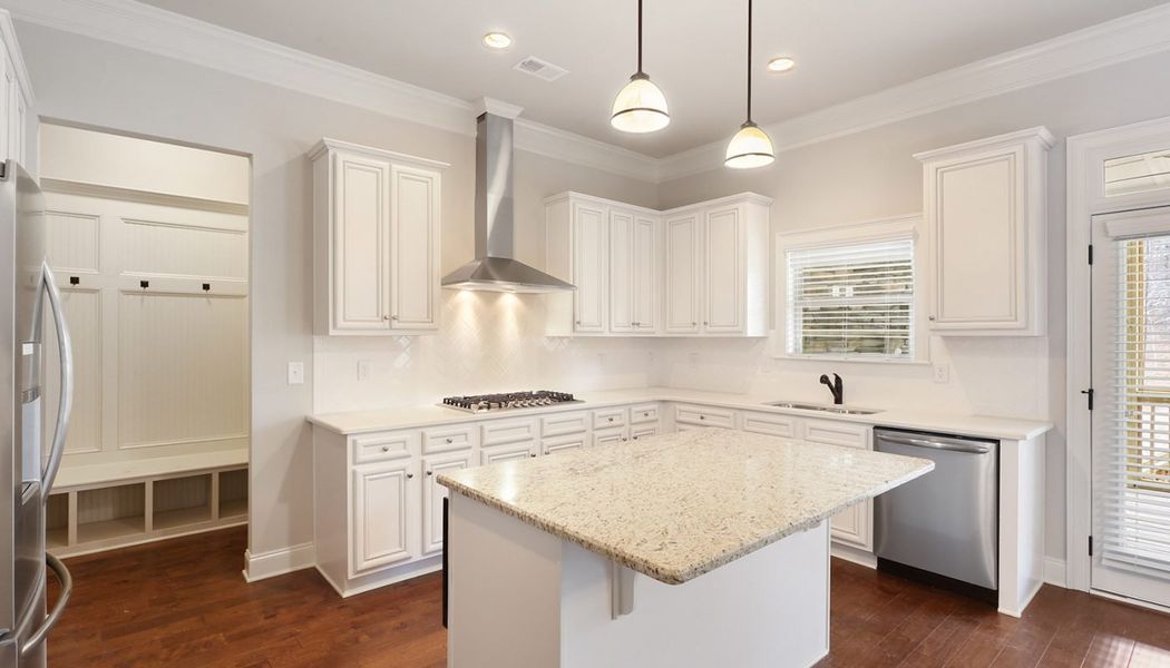 Furnished interior in a model home at Governors Preserve in Canton (Image 6).