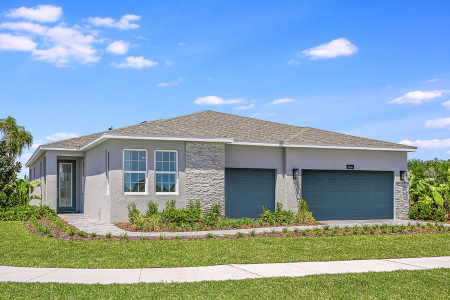 Front exterior of a home in the Storey Creek community, located in Kissimmee, FL (Image 4).