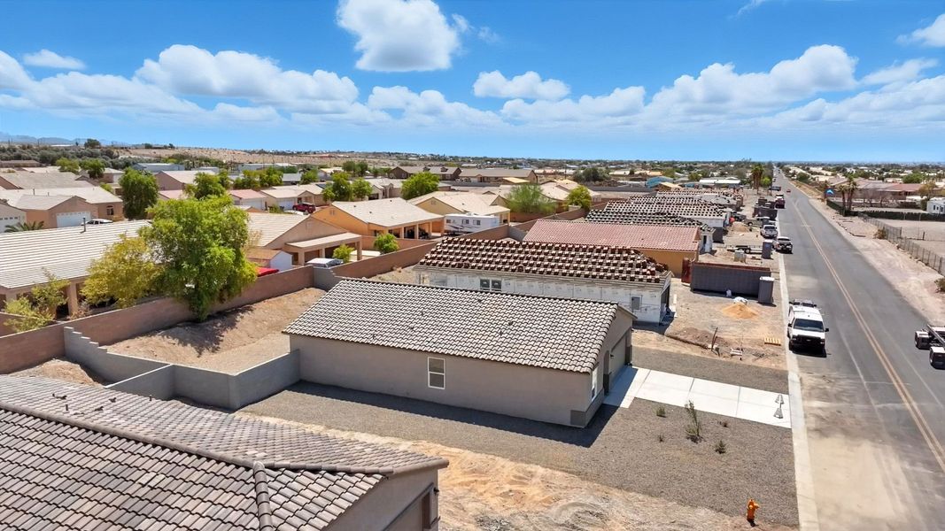 A high angle view of a town. A high angle view of a town.