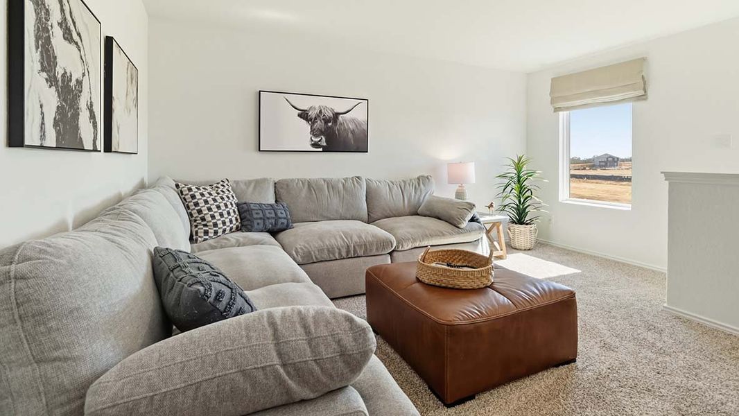 Furnished interior in a model home at Hickory Ridge in Elmendorf (Image 25).