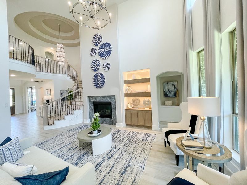 Furnished interior in a model home at Candela – 50' in Richmond (Image 10).