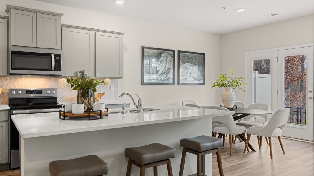 Furnished interior in a model home at The Reserve at North Bridges in McDonough (Image 3).