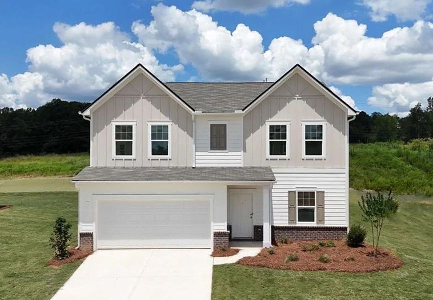 Front exterior of a home in the Casteel community, located in Bethlehem, GA (Image 5).