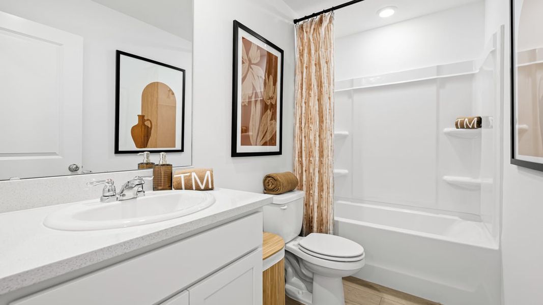 Furnished interior in a model home at The Towns at Tiburon in Nokomis (Image 54).