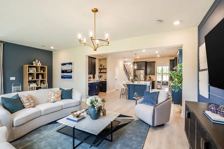 Furnished interior in a model home at Estates at Lake Jesup in Sanford (Image 3).