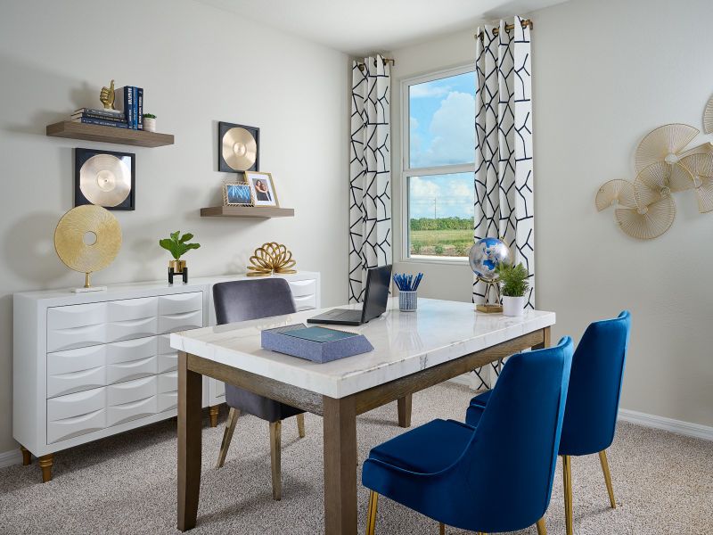 Furnished interior in a model home at Colbert Landings - Signature Series in Palm Coast (Image 20).