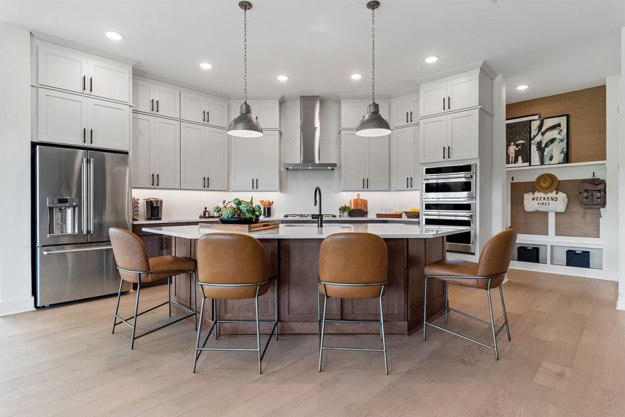 Furnished interior in a model home at Old Mill Preserve in Dallas (Image 7).