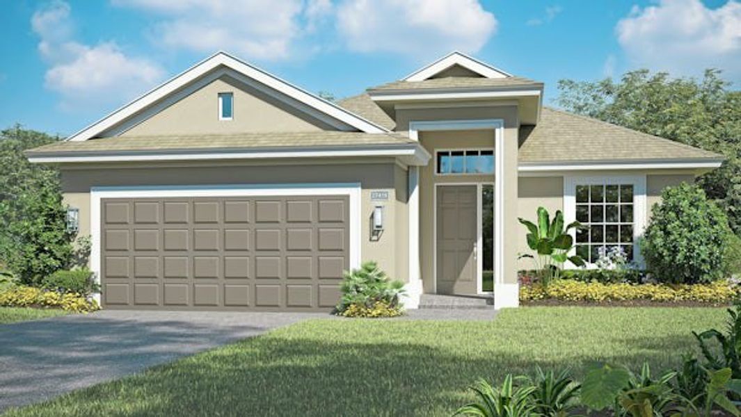 Front exterior of a home in the Lake Park at Tradition community, located in Port St. Lucie, FL (Image 43).