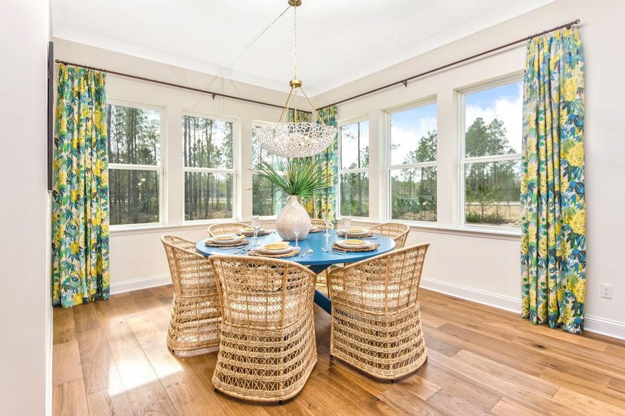 Furnished interior in a model home at Coral Ridge at Nocatee in Ponte Vedra (Image 7).