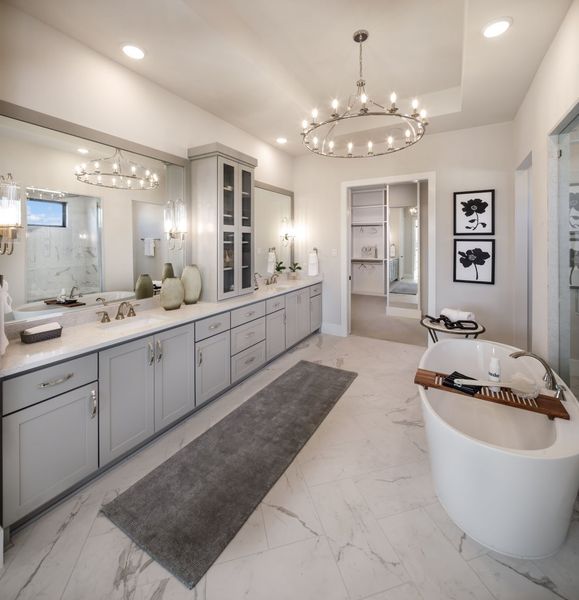 Furnished interior in a model home at Harvest Green in Richmond (Image 20).