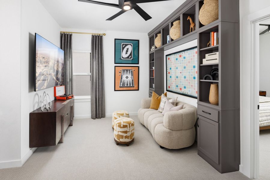 Furnished interior in a model home at Pecan Square in Northlake (Image 51). Furnished interior in a model home at Pecan Square in Northlake (Image 51).