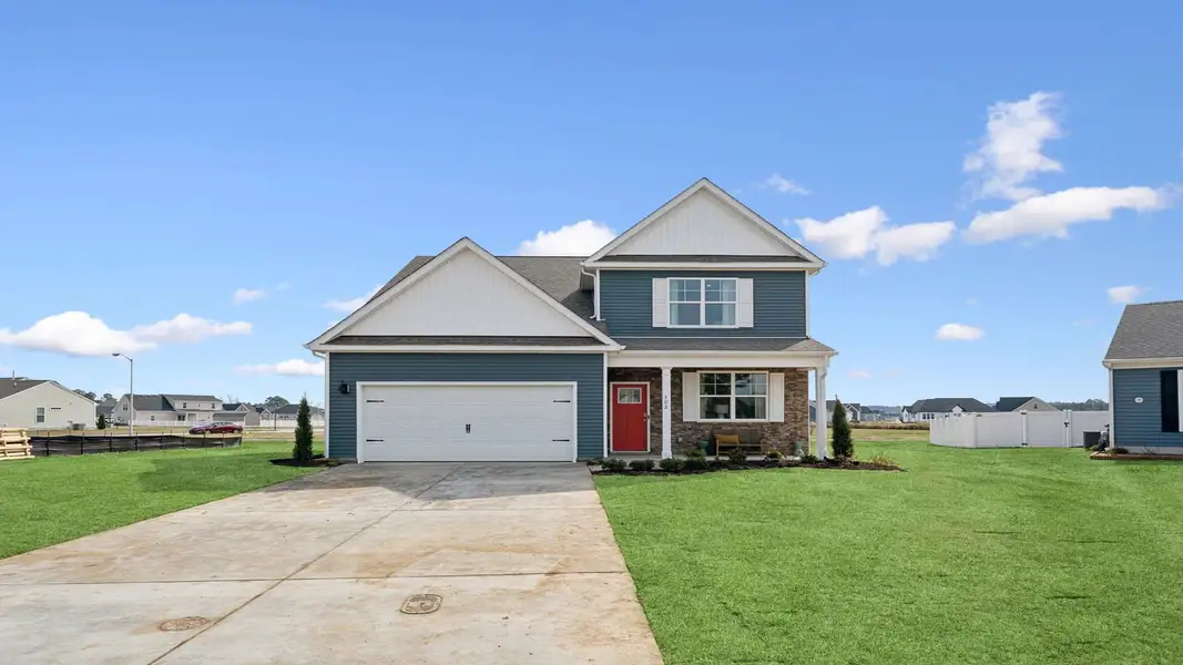 Front exterior of a home in the Tooley Harbor community, located in Elizabeth City, NC (Image 1).