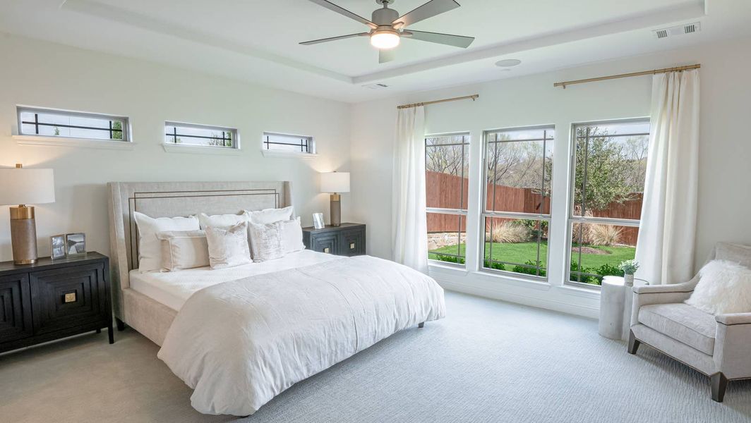 Furnished interior in a model home at Marine Creek Ranch in Fort Worth (Image 7).