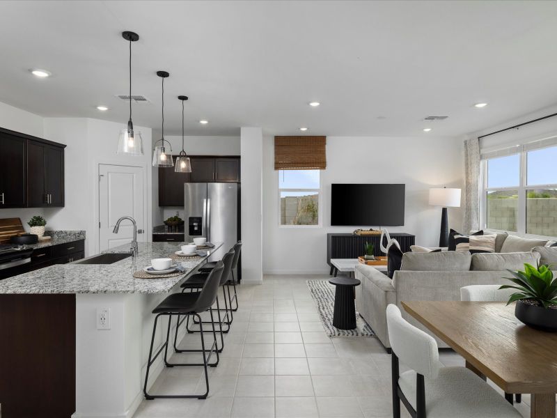 Furnished interior in a model home at Entrada Estate Series in Tolleson (Image 14).