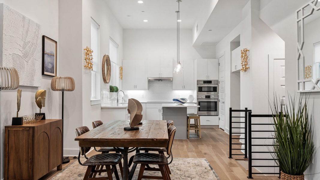 Furnished interior in a model home at Bluebonnet Lofts in Austin (Image 36).