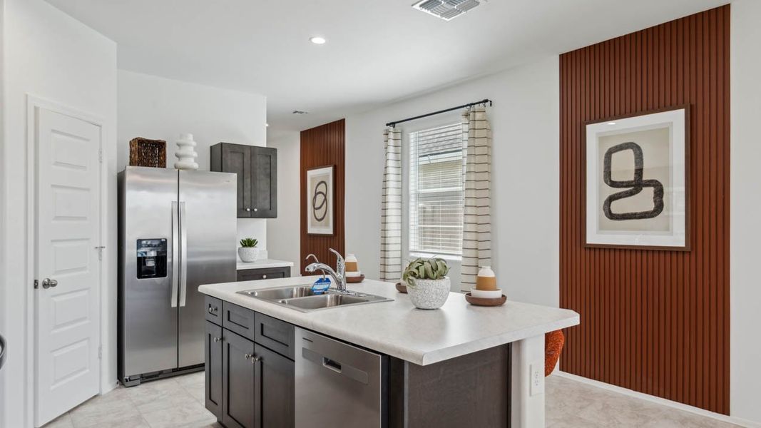 Furnished interior in a model home at Elena Trails in Maricopa (Image 5).