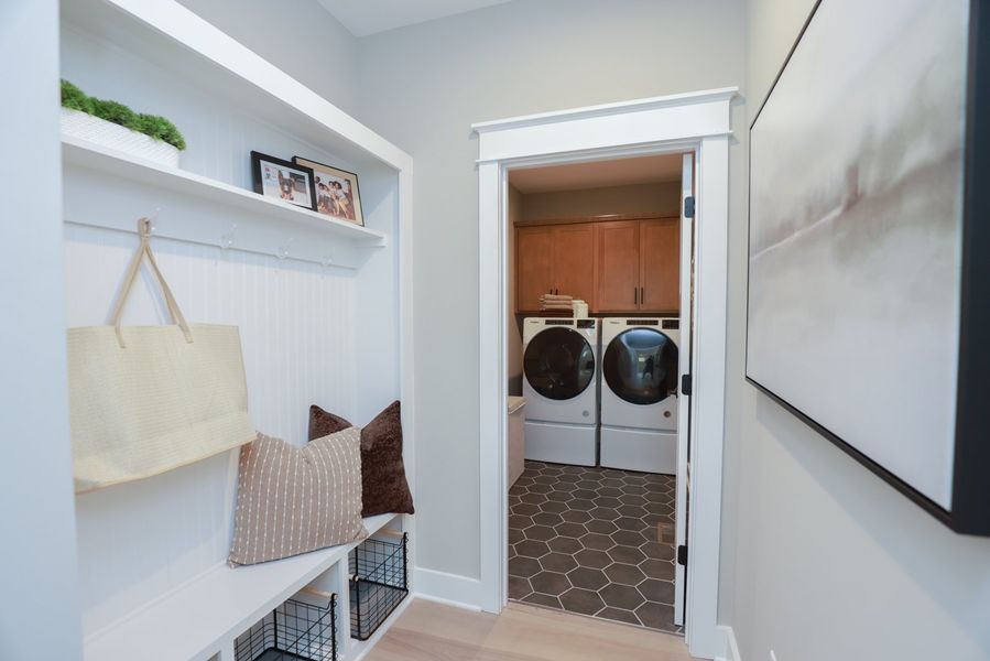 Furnished interior in a model home at The Village at Horse Creek in Graniteville (Image 14).