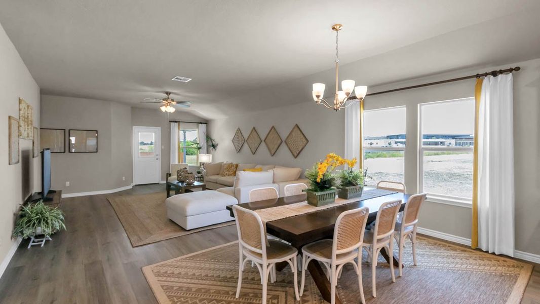 Furnished interior in a model home at Warrior's Legacy in Nolanville (Image 13). Furnished interior in a model home at Warrior's Legacy in Nolanville (Image 13).