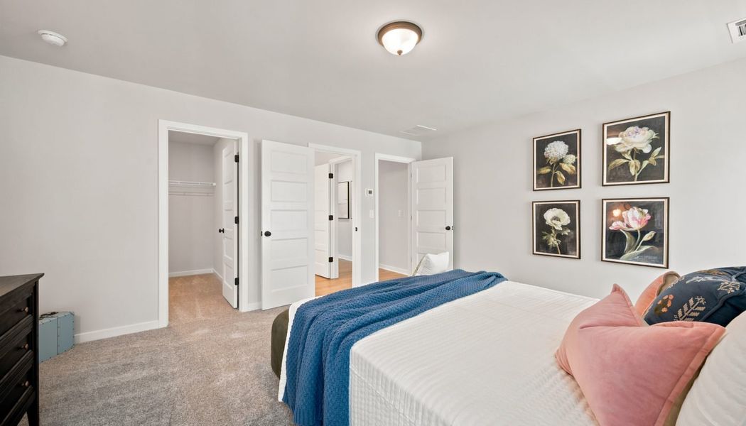 Furnished interior in a model home at Fowler Farms in Auburn (Image 97).