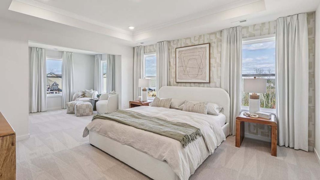 Furnished interior in a model home at Laurelbrook in Sherrills Ford (Image 35).