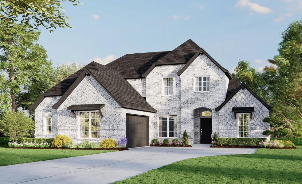 Elevation C | Concept 2972 at Coyote Crossing in Godley, TX by Landsea Homes