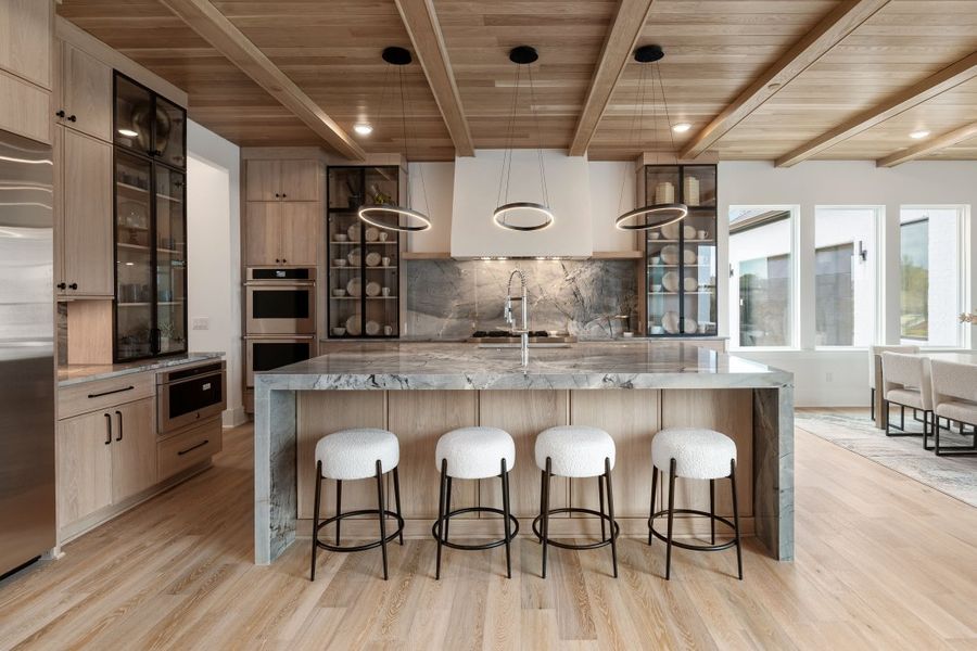 Furnished interior in a model home at Hamilton in Franklin (Image 5).