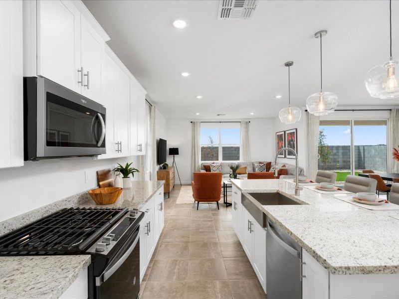 Kitchen in the Lark Floorplan at Rancho Mirage