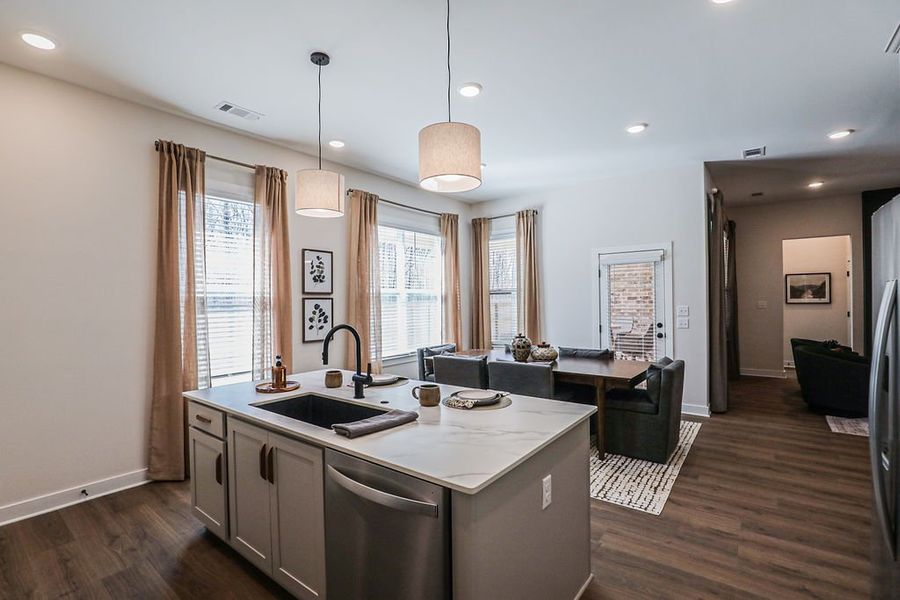 Furnished interior in a model home at Villages of Green Meadows in Munford (Image 69).