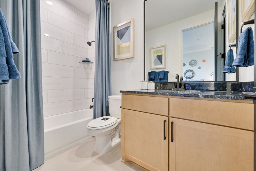 Furnished interior in a model home at Leander Estates in Leander (Image 53).