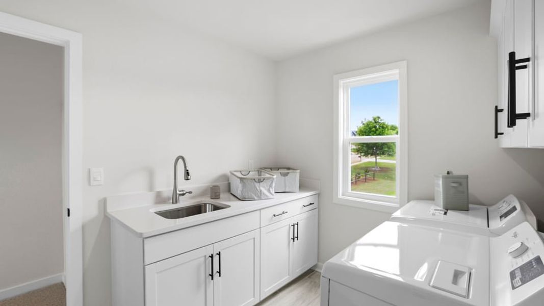 Furnished interior in a model home at Sunset Summits in Spartanburg (Image 29).
