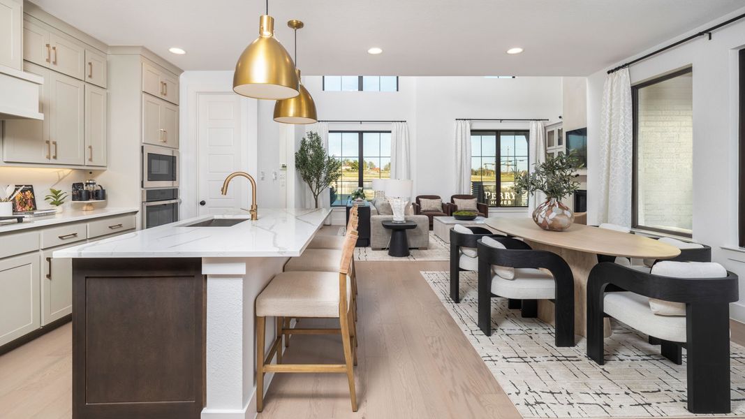 Furnished interior in a model home at The Heights At Uptown Celina 45' in Celina (Image 4). Furnished interior in a model home at The Heights At Uptown Celina 45' in Celina (Image 4).