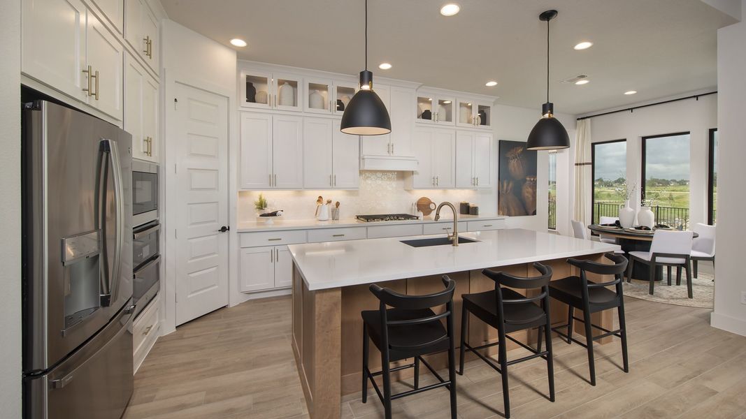 Furnished interior in a model home at The Colony in Bastrop (Image 6).