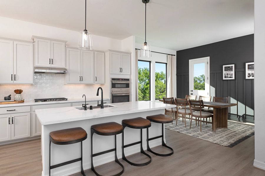 Furnished interior in a model home at Bergamo in Katy (Image 24).