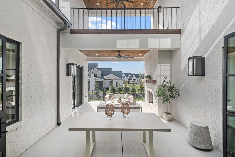 The Marabelle E Outdoor Living Area