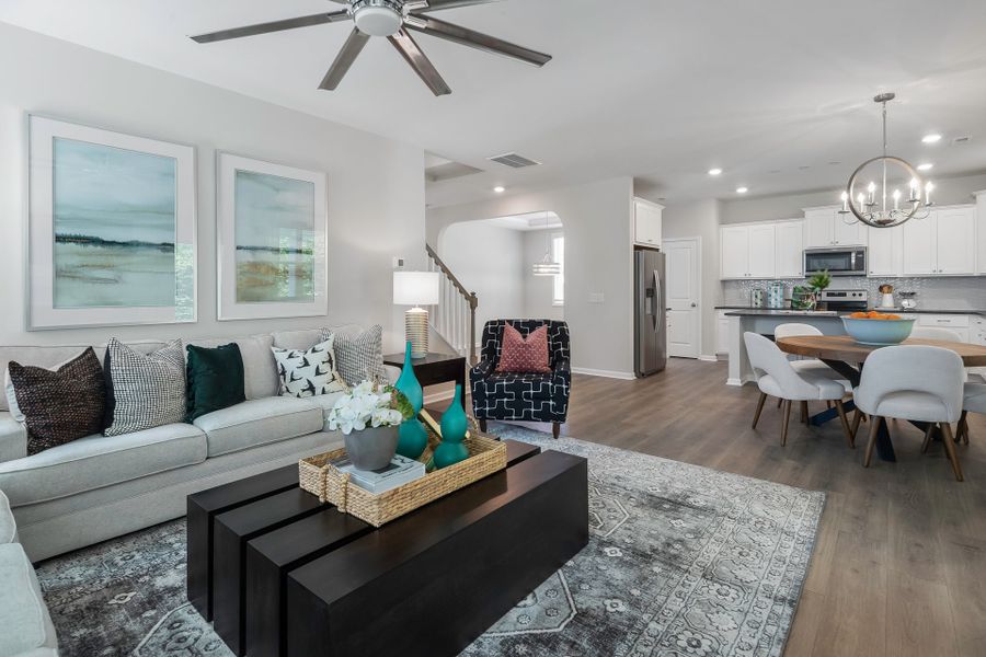 Furnished interior in a model home at Legacy Lakes in Aberdeen (Image 17).