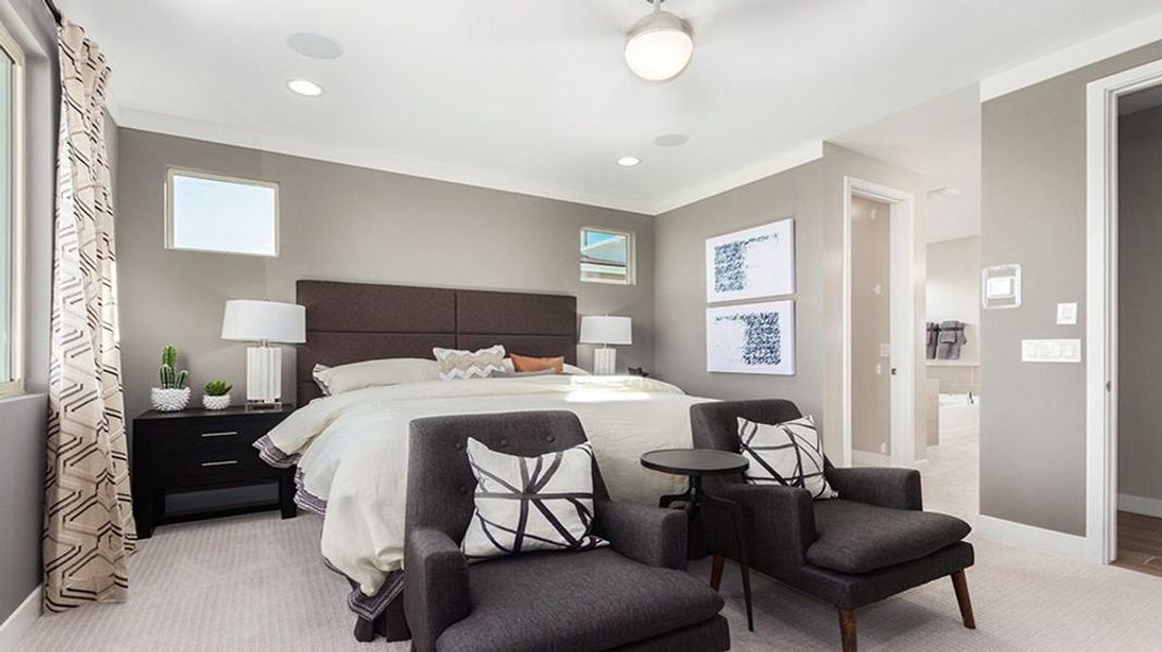 Furnished interior in a model home at Tierra Montana Encore Collection in Laveen (Image 4).