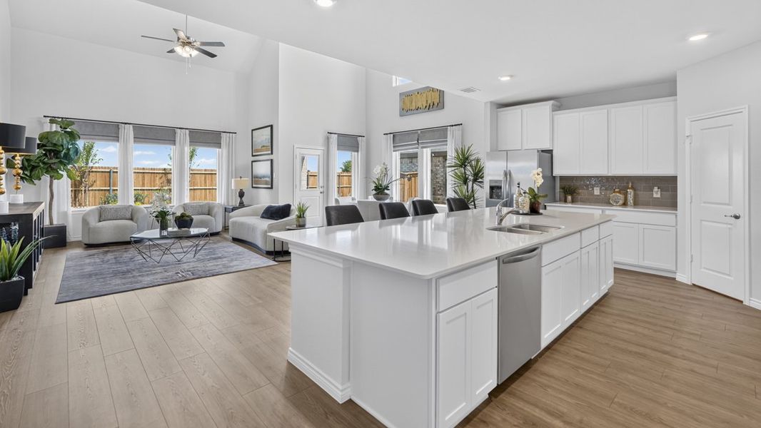 Furnished interior in a model home at Windchime in Celina (Image 9). Furnished interior in a model home at Windchime in Celina (Image 9).
