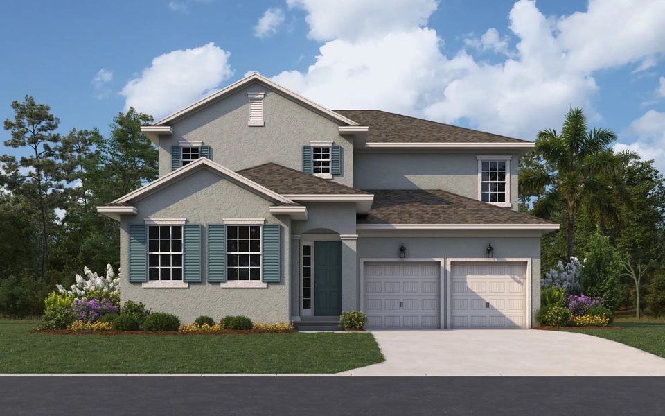 Front exterior of a home in the Serenade at Ovation 50' community, located in Oakland, FL (Image 12).