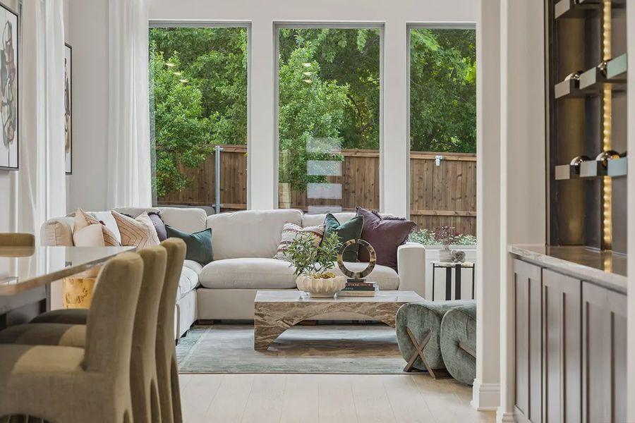 Furnished interior in a model home at Westpoint Park in Fort Worth (Image 18).