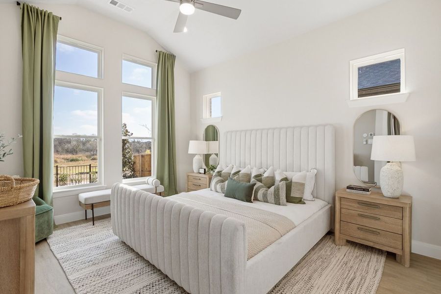 Furnished interior in a model home at Lily Creek at Sutton Fields in Aubrey (Image 45).