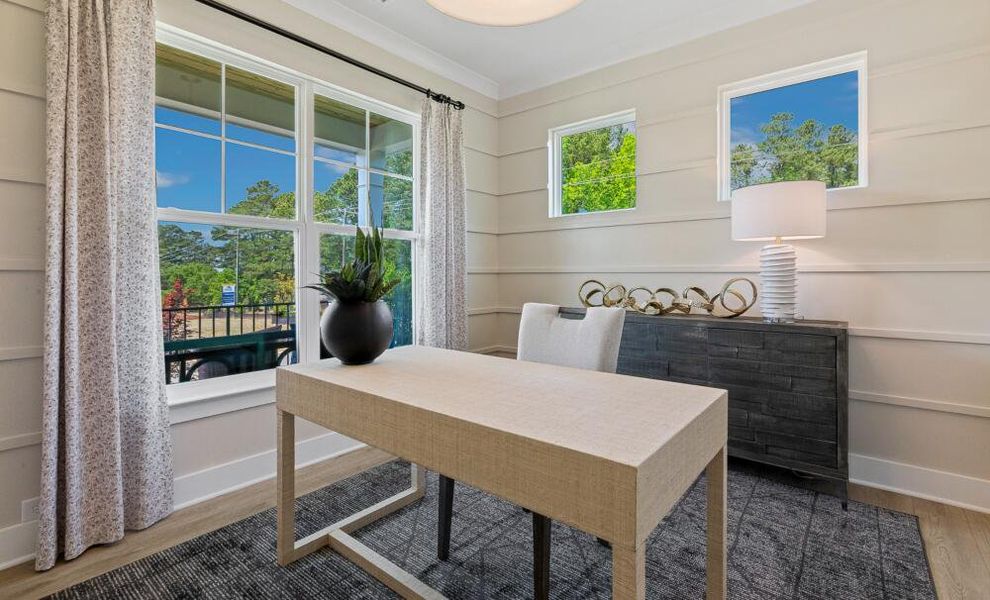 Furnished interior in a model home at Castlewood in Archer Lodge (Image 5). Furnished interior in a model home at Castlewood in Archer Lodge (Image 5).