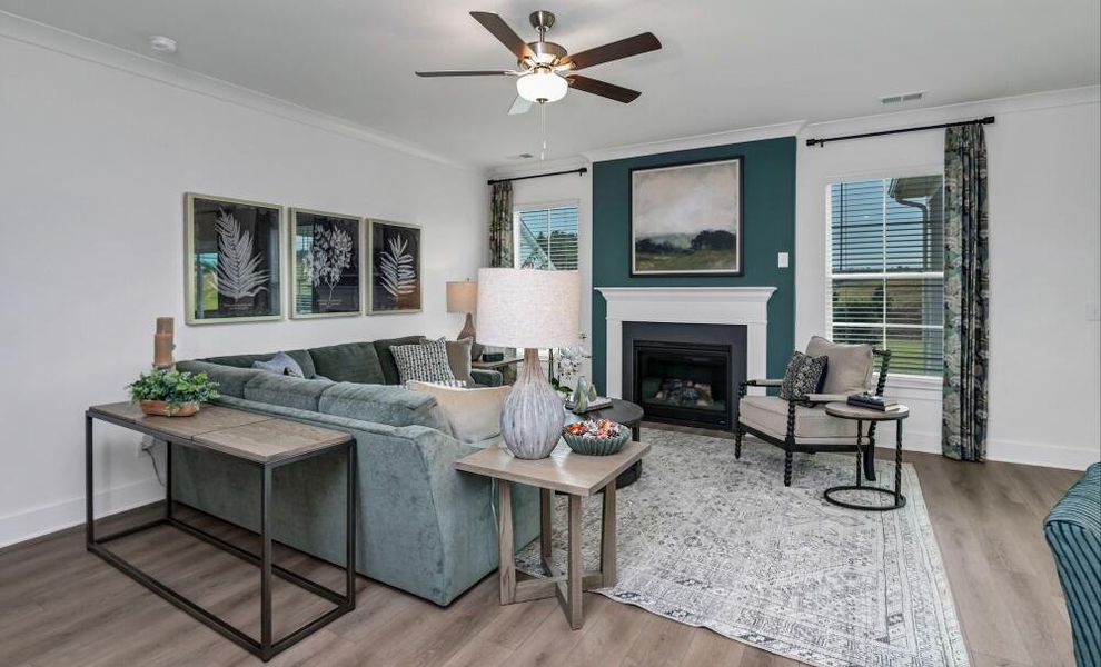 Furnished interior in a model home at Ferry Grove in Lexington (Image 7).