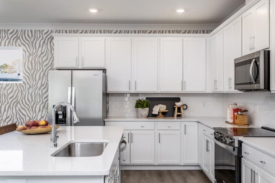 Furnished interior in a model home at Black Forest Pointe in Benson (Image 18).